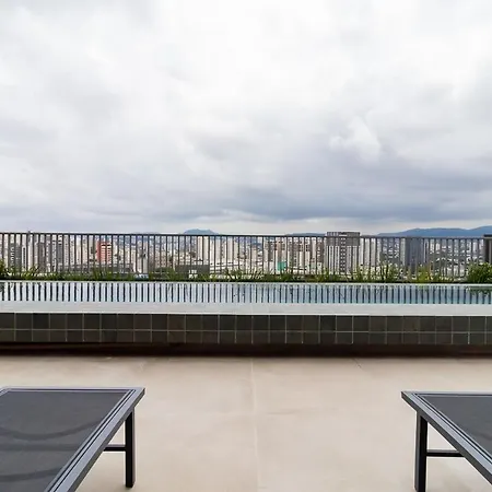 Studios Novissimos Com Piscina No Rooftop E Vista Para O Allianz Parque São Paulo Exterior photo