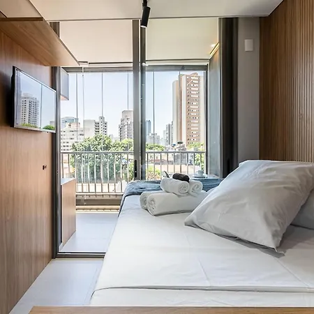 Studios Novissimos Com Piscina No Rooftop E Vista Para O Allianz Parque São Paulo Exterior photo