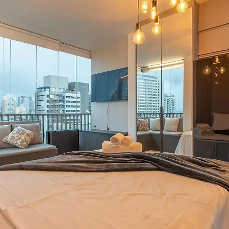 Studios Novissimos Com Piscina No Rooftop E Vista Para O Allianz Parque São Paulo Exterior photo