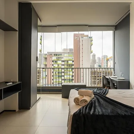 Studios Novissimos Com Piscina No Rooftop E Vista Para O Allianz Parque São Paulo Exterior photo